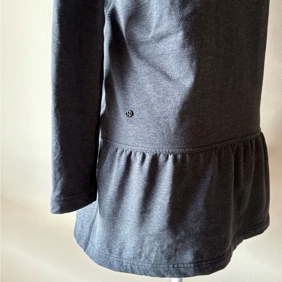 Lululemon Peplum Tunic Heathered Black | Size 4 - Picture 8 of 13